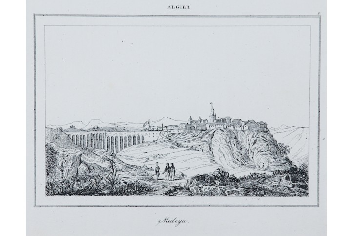 Medeya  Alžír, Le Bas, oceloryt 1840