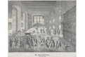 Praha defenestrace 1618,  litografie, 1852