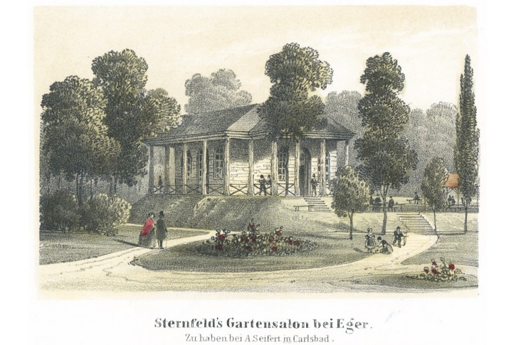 Cheb Sternfeld Sandmann, kolor. litografie, 1846