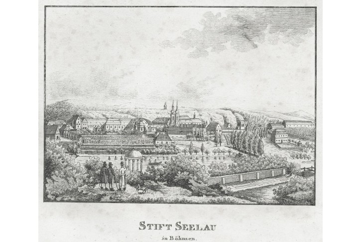 Želiv, mědiryt, (1820)