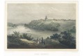 Labská Týnice, Semmler, kolor. litografie, 1845