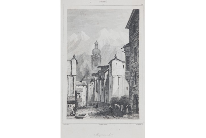 Innsbruck, Le Bas, oceloryt 1842