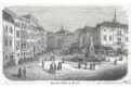 Brno n&aacute;městi, xylografie, (1859)