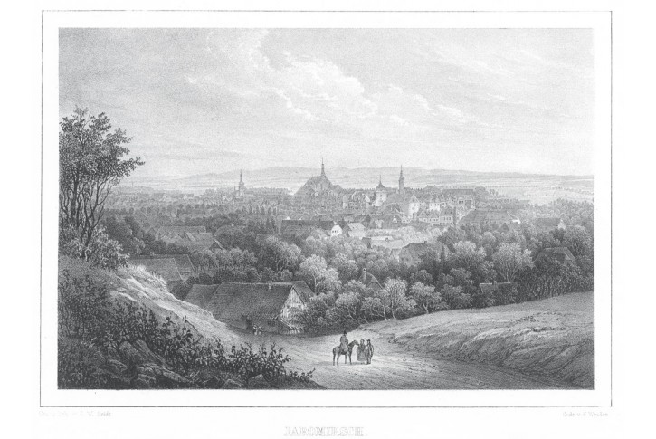 Jaroměř, Semmler, litografie, 1845