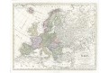Güssefeld F.L.: Europa, mědiryt, 1798