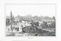 Brno Zderazův sloup, Richter, litografie, (1830)