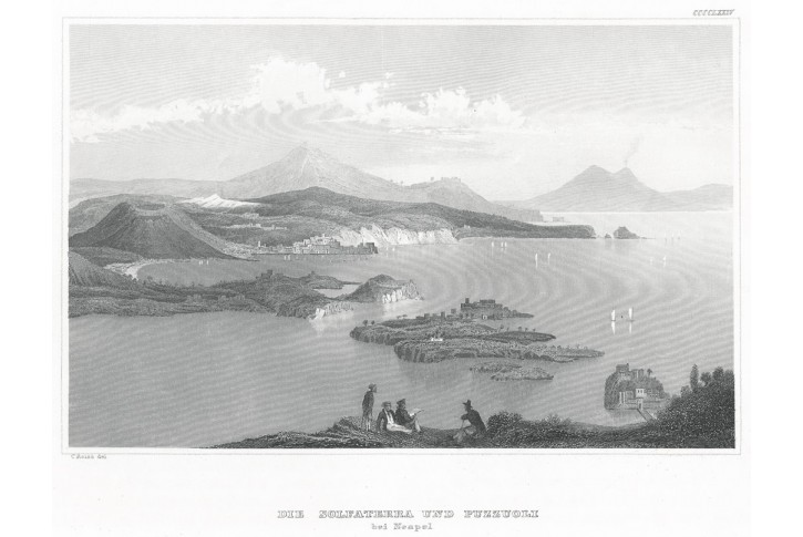 Puzzoli Napoli, Meyer, oceloryt, 1850