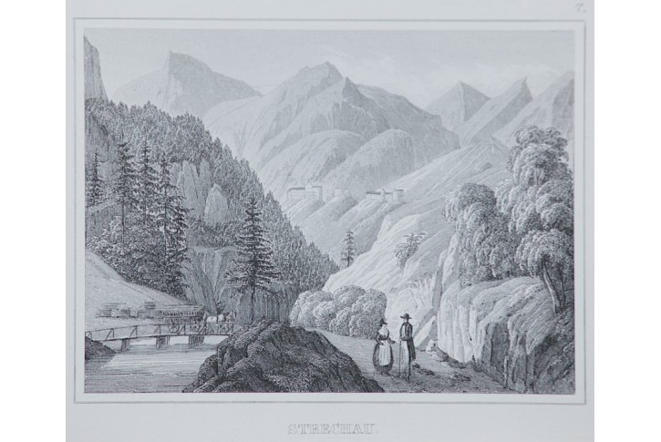Strechau, Schmidl, oceloryt 1839