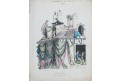 Obchod látkami suknem, kolor. litografie, 1835
