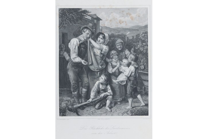 Zemědělec, oceloryt, 1855