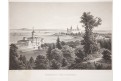 Kronborg Dánsko, oceloryt, 1865