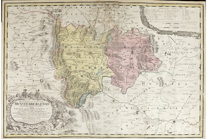 Homann dědicové : Munsterberg, mědiryt, 1736