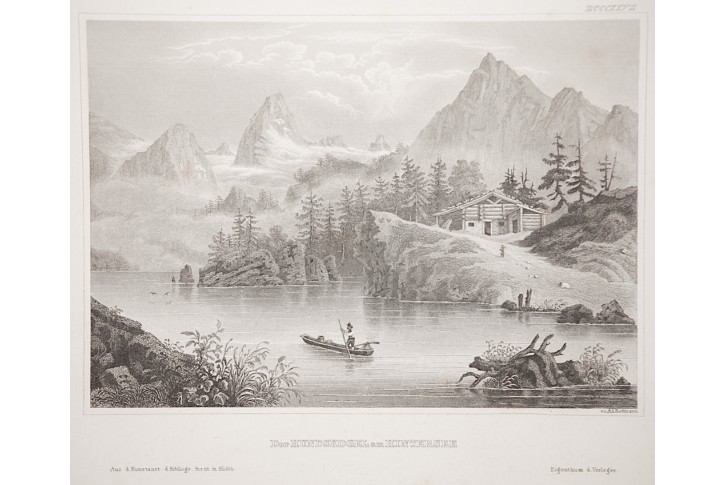 Hundskogel am Hintersee, Meyer, oceloryt, 1850