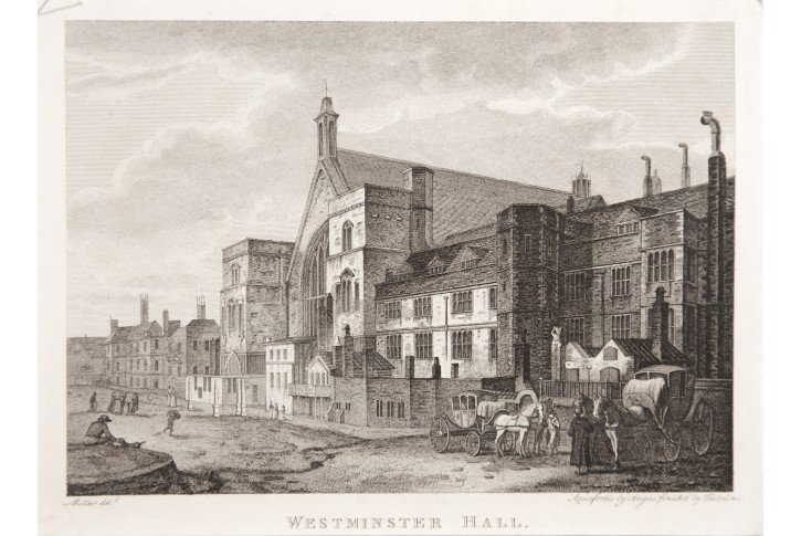 Westminster Hall, mědiryt, 1810