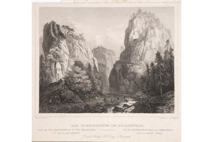 Höllenthal Schwarzwald, Lange, oceloryt, 1842