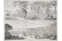 Trhovci Trh Lov,Chodowiecki - Schleuen ,mědiryt, 1784