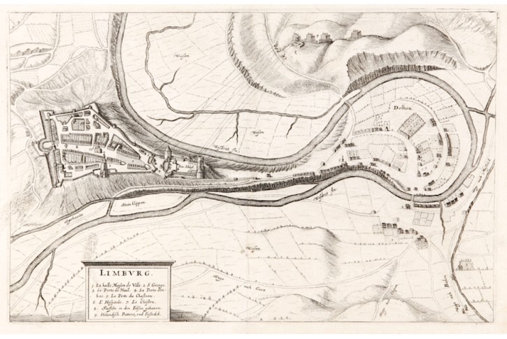 Limburg, Merian, mědiryt, 1639