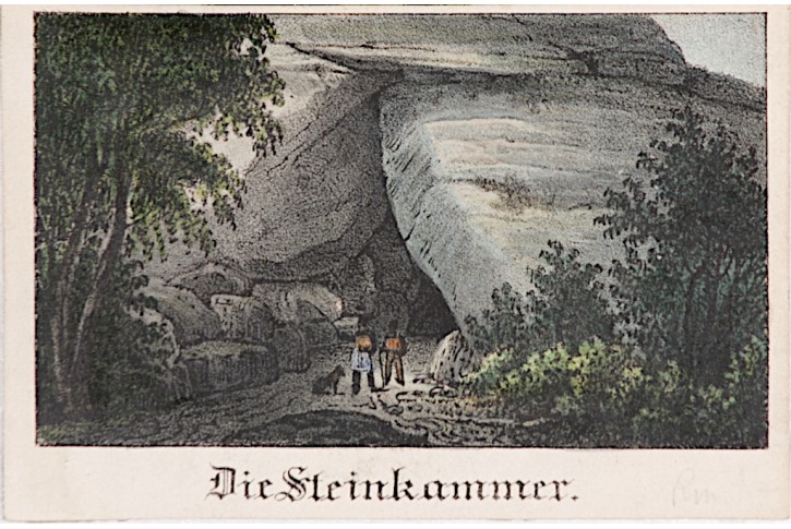 Erdbach Steinkammer, litografie, (1830)