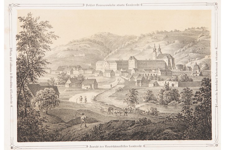 St. Lambrecht, Ziegler, Litografie, 1843