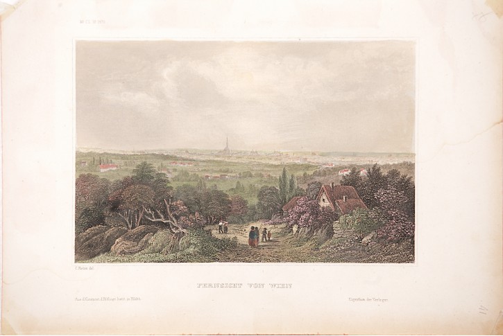 Wien , Meyer, kolor. oceloryt, 1850