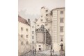 Wien Dreifaltigkeitshof, kolor. litografie, (1850)