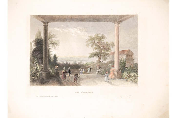 Bodensee, Meyer, kolor.  oceloryt, 1850