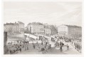 Wien Ferdinandsbrücke, litografie, 1850