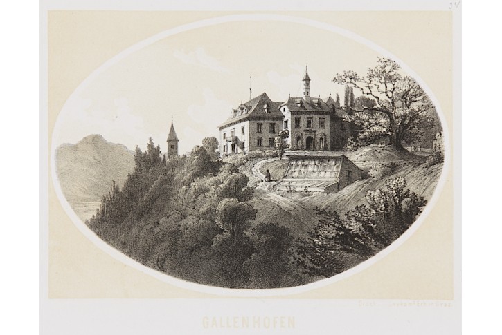 Gallenhofen, litografie 1866