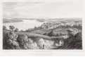 Dunaj Wien, kolor.  mědiryt, 1821