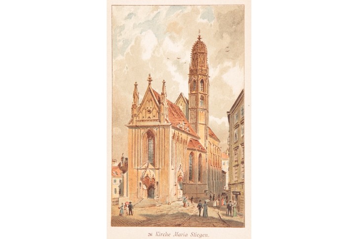 Wien Maria am Gestade, chromolitografie 1893