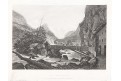 Montblanc St. Didier , Meyer, akvatinta, 1850