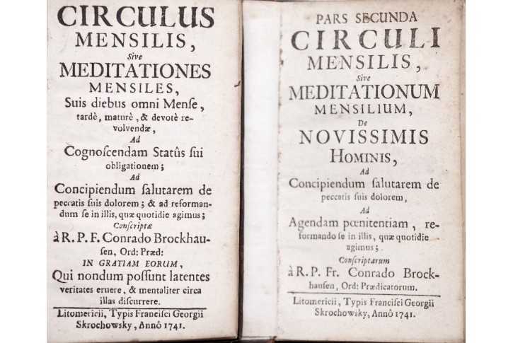 Circuli Mensilis, díl I. II. , 2 sv. 1741