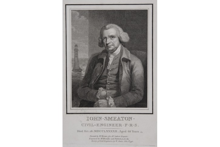 John Smeaton , mědiryt, 1798