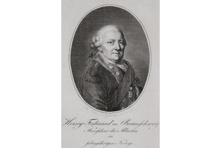 Ferdinand von Braunschweig , mědiryt,(1820)