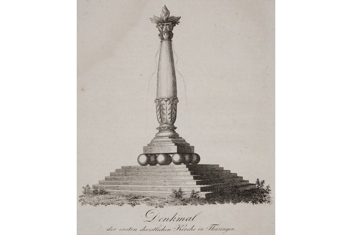 Thüringen Denkmal , mědiryt, (1820)