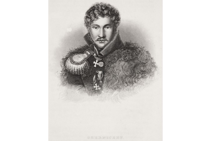 Černyšev, oceloryt, (1850)