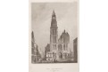 Antverpy katedrála, Meyer, oceloryt, 1850