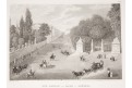 Brussel park, Meyer, oceloryt, 1850