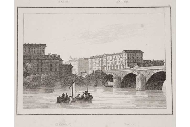 Torino, Le Bas, oceloryt 1840