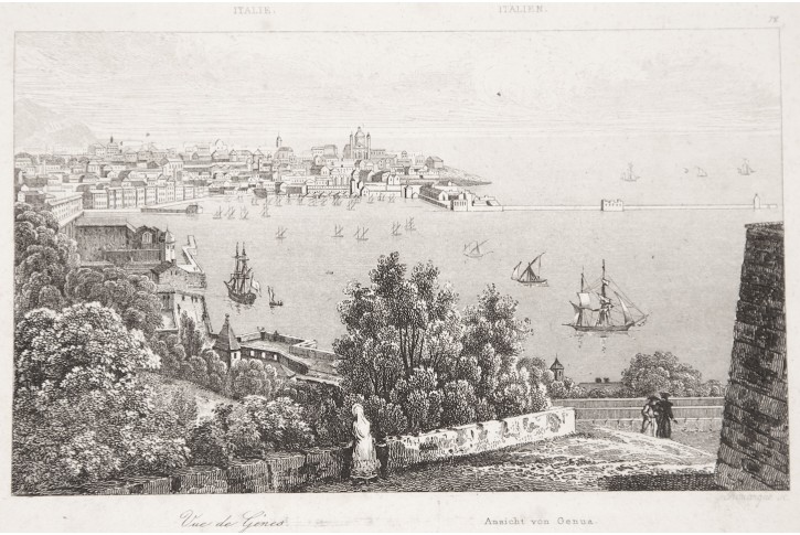 Genova, Le Bas, oceloryt 1840
