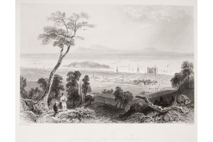 Montreal, oceloryt, 1840