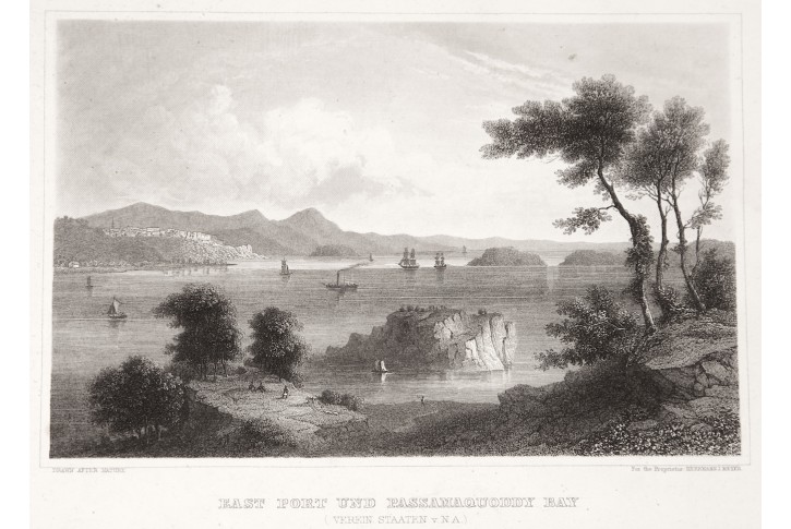 Passamaquoddy bay , Meyer, oceloryt, 1850