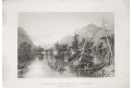 Lake George , Meyer, oceloryt, 1850