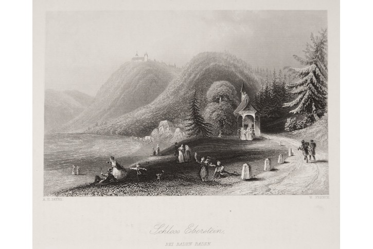 Eberstein bei Baden Baden, Payne, oceloryt 1850