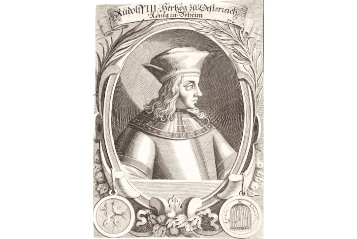 Rudolf III , mědiryt, 18. stol