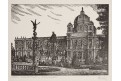Wien Naturhistorisches Museum, dřevoryt, (1930)