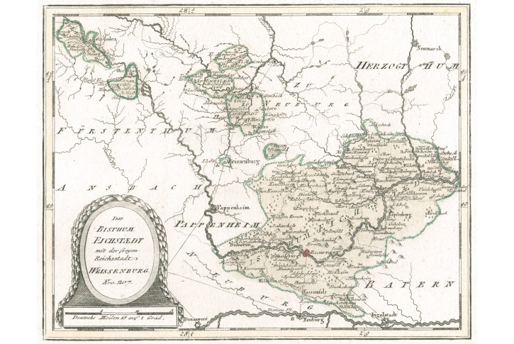 Reilly .: Eichstadt, mědiryt 1791