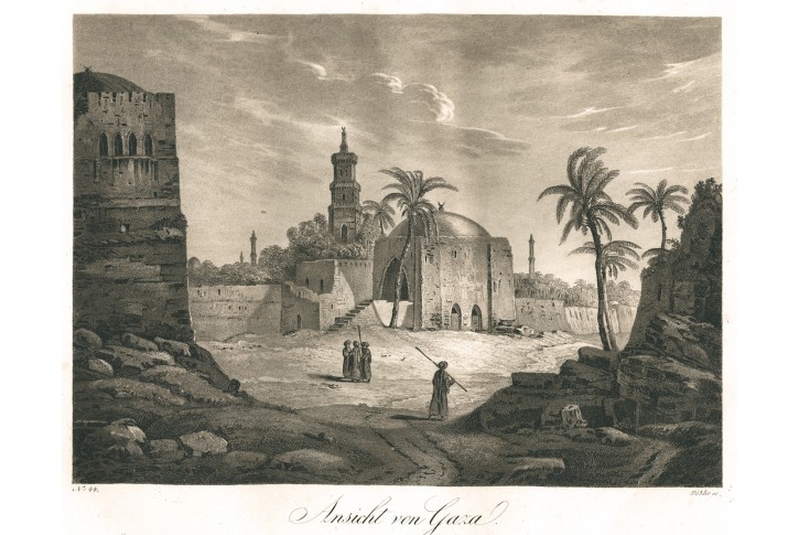 Gaza , Döbler , akvatinta, 1819