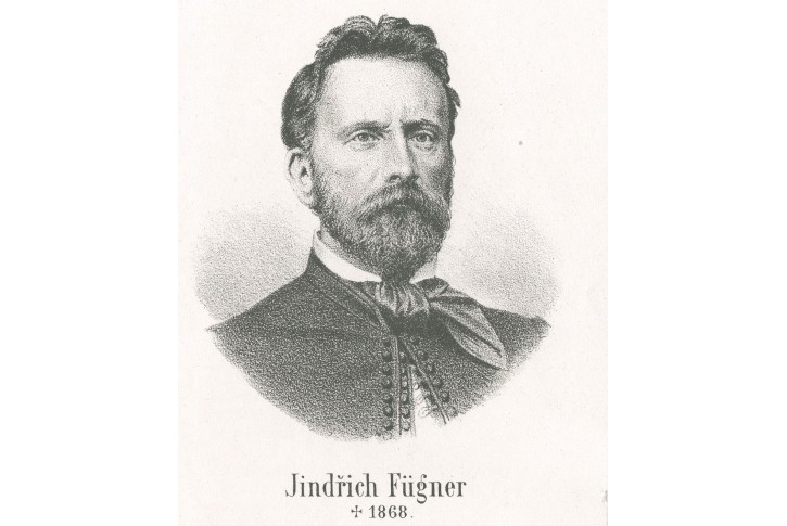 Fügner J., litografie, (1870)