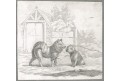 Psi , litografie, (1830)